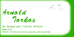 arnold torkos business card